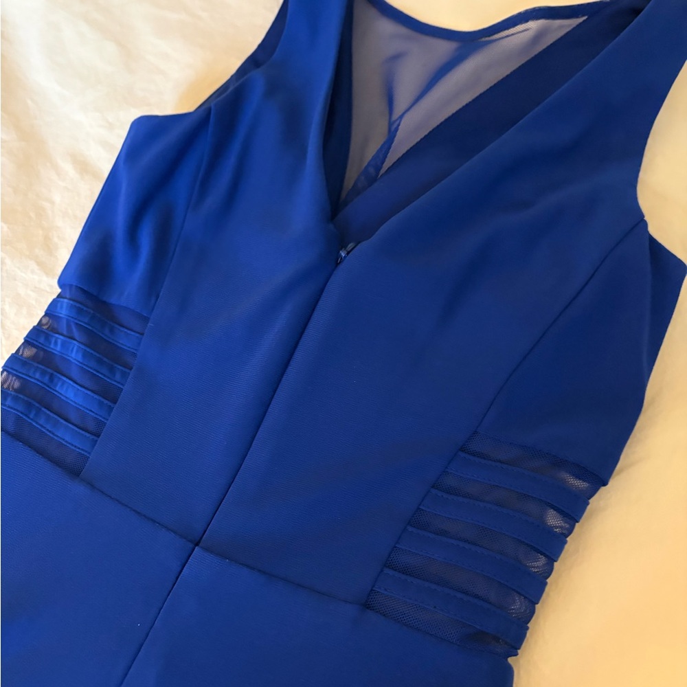 Morgan & Co. Royal Blue V-Neck Dress